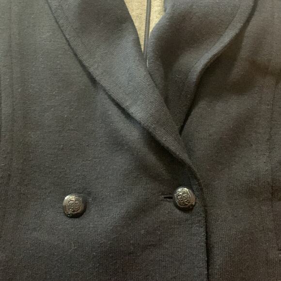 Talbots blue blazer womens 14 large unlined wool blend casual business casual - Picture 5 of 11